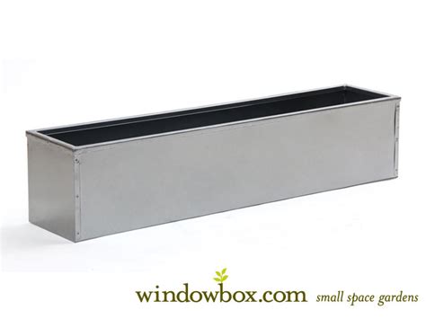 silver-tone metal window box liner custom|window liners for sale.